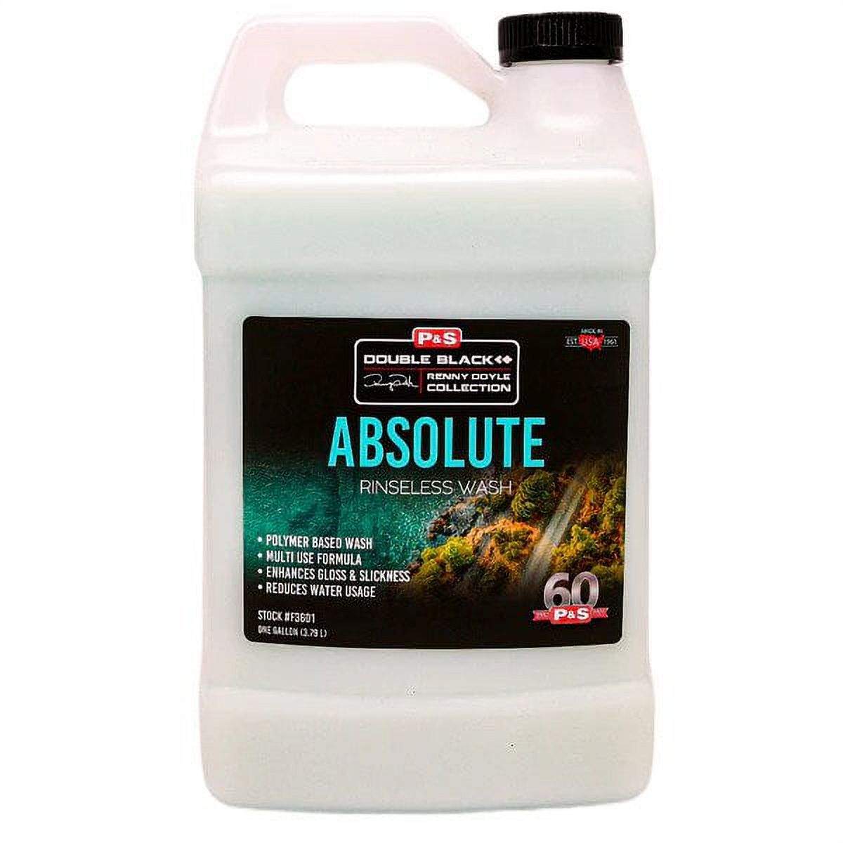 P&S Detailing F3601 Absolute Rinseless Wash for Car/Auto Detailing 1 Gallon